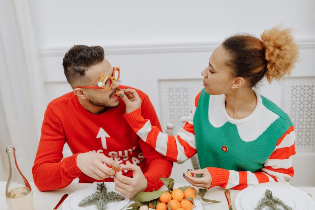 Couples Tacky Christmas Sweaters
