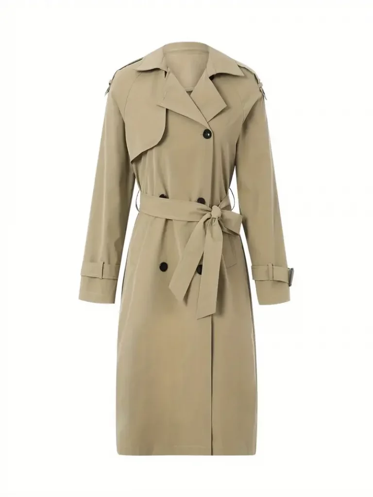 trench coat as part of cocktail outfits in winter.