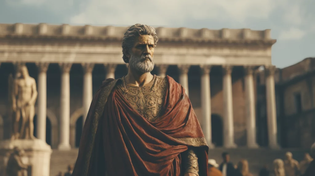 portrait of the ancient Roman Toga