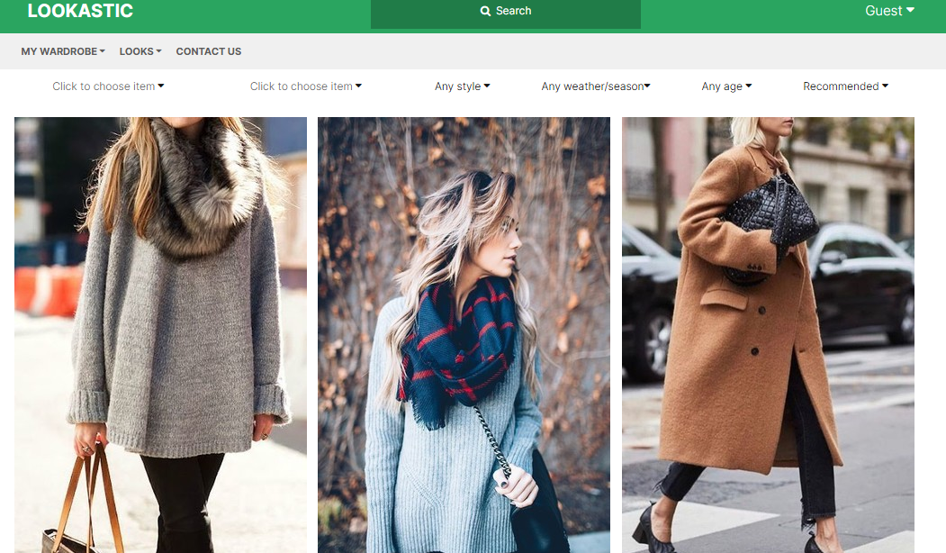 Lookastic outfit planner app