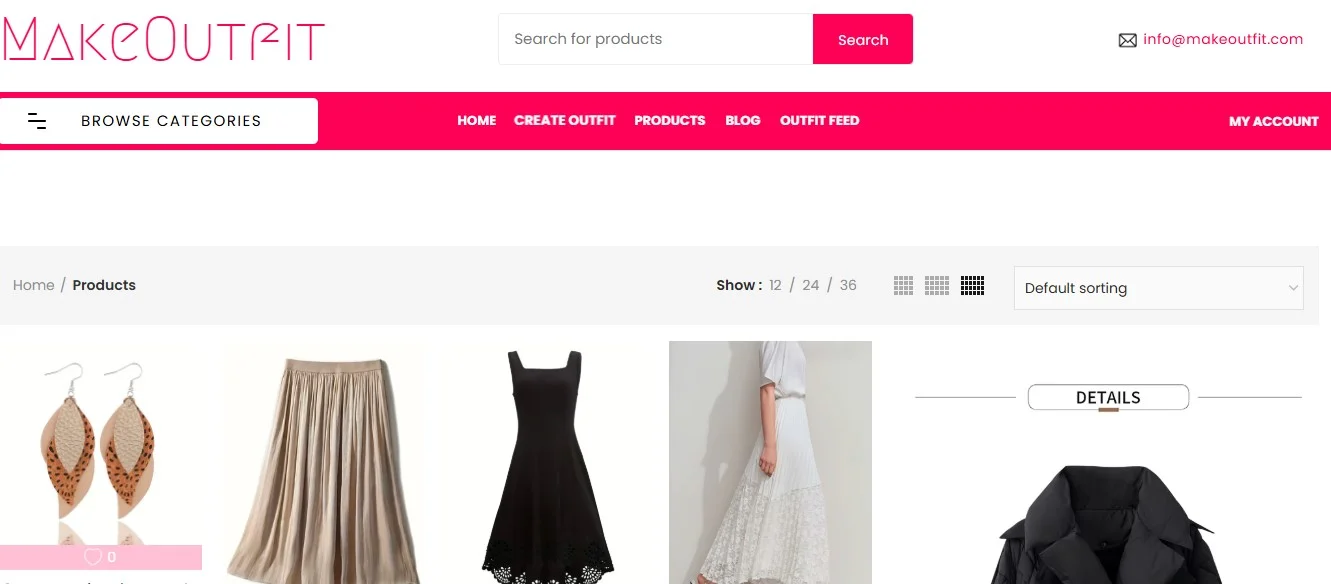 Makeoutfits outfit curator app